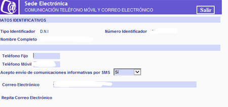 cambiar telefono vida laboral