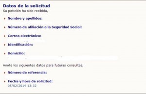 Referencia vida laboral por internet